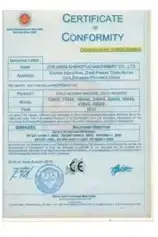 Certificate of Conformity